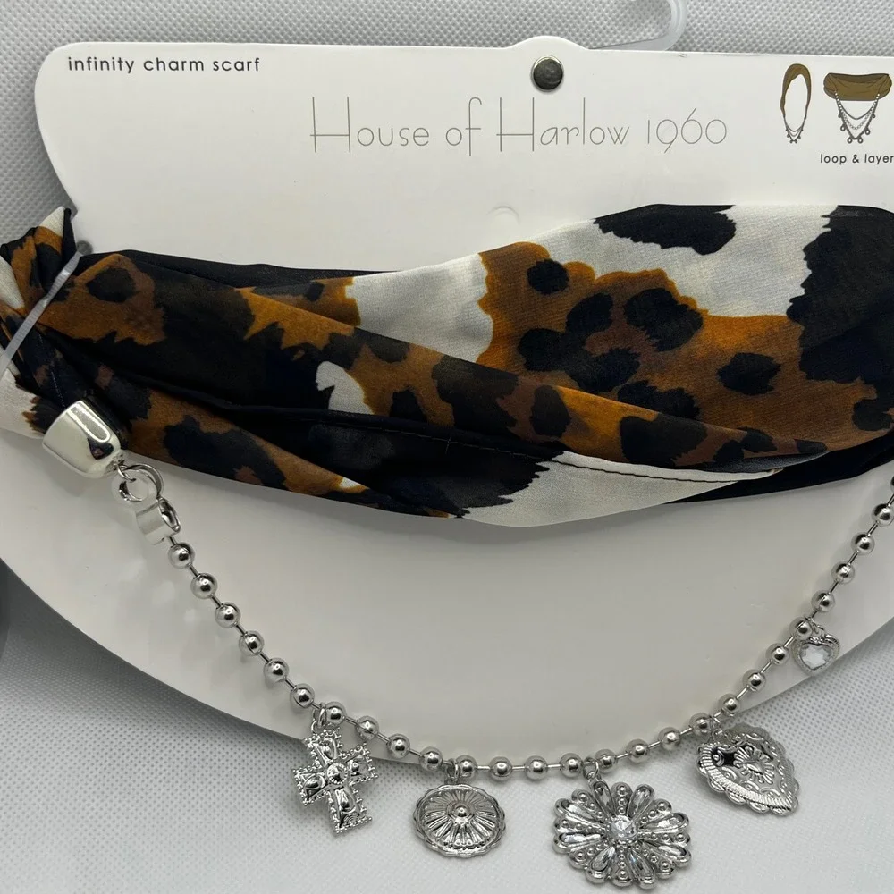 House of Harlow 1960 layered silver toned