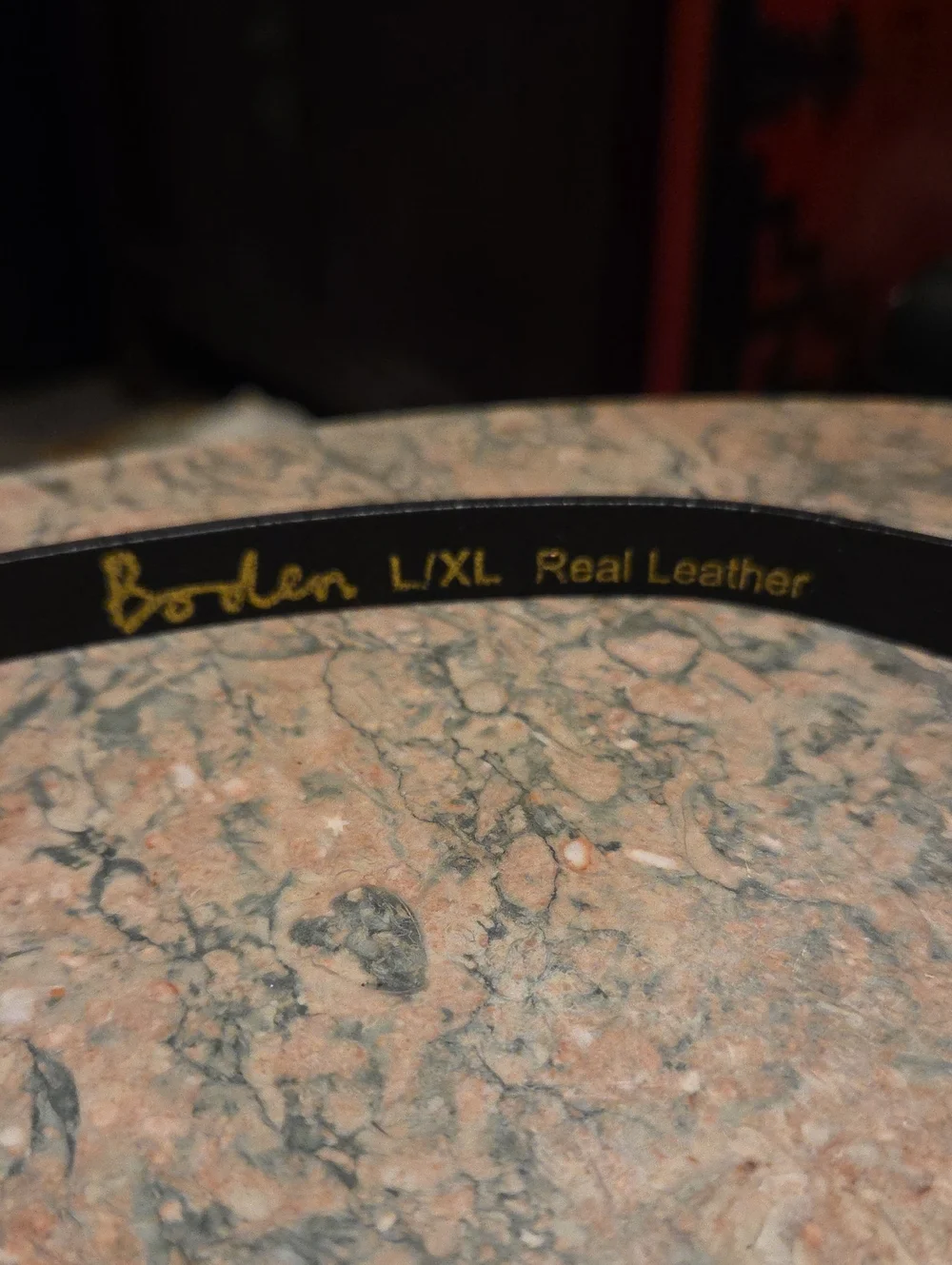 Boden black leather