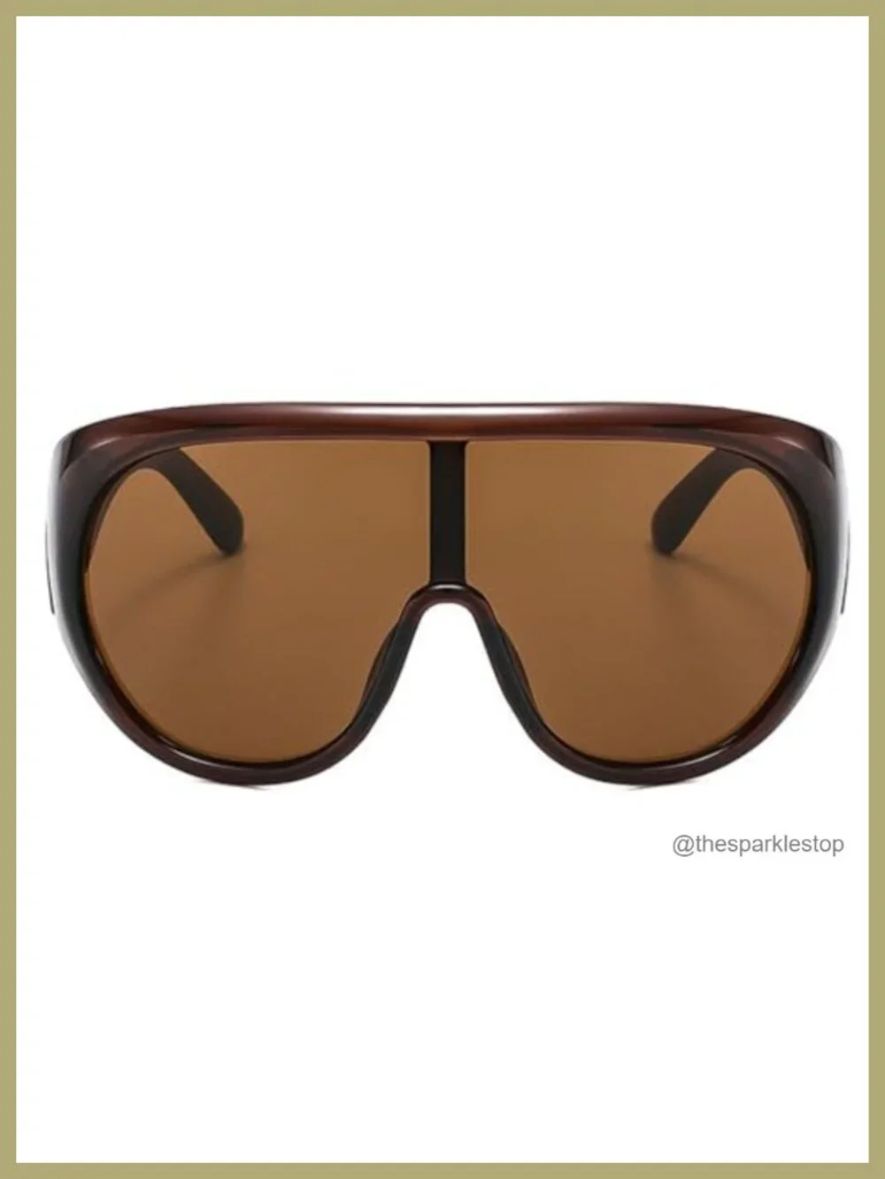 Oversized Pilot Sunglasses Women Big Frame Luxury Round Sun Glasses UV400