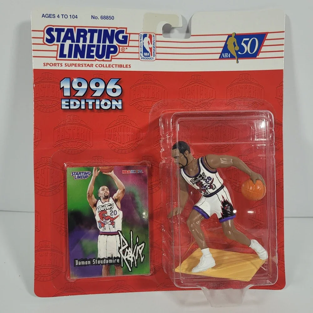 Kenner Starting‎ Lineup 1996 Damon Stoudamire Toronto Raptors Rookie Figure Card