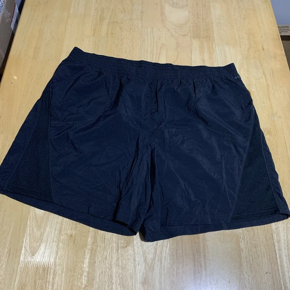 Columbia PFG Men's Black Swim Trunks Omni-Shade Lined‎ Fishing Shorts Size 2X