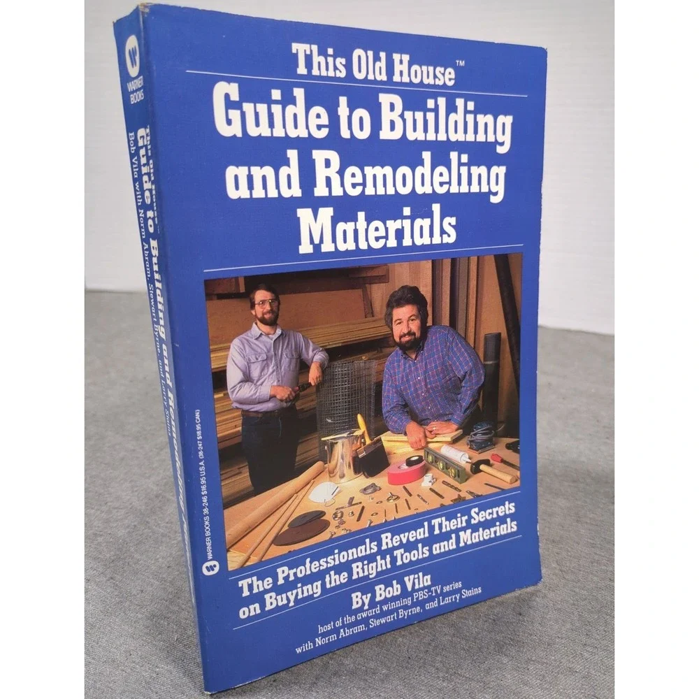 1986 This Old‎ House Guide to Building & Remodeling Materials Bob Vila Trade PB