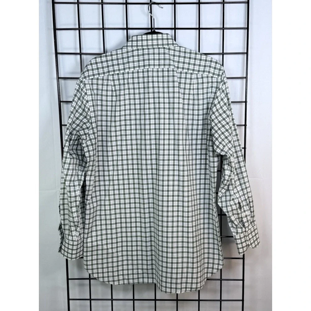 J. Crew‎ Ludlow Premium Slim Dress Shirt Men's 16 x 32 Green Purple Check Casual