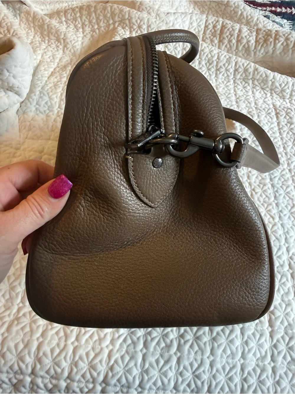 Coach structured satchel