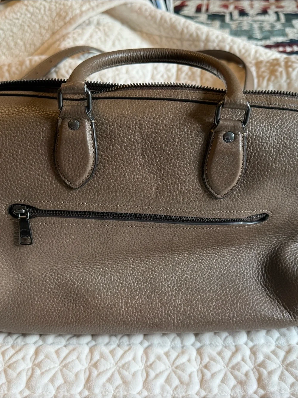 Coach structured satchel