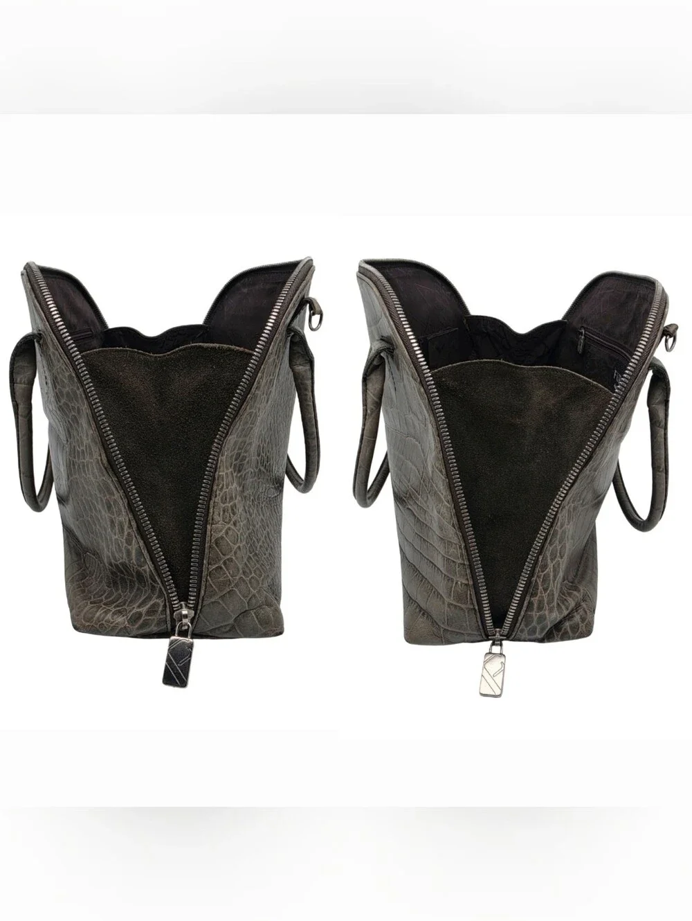 Furla vintage crocodile