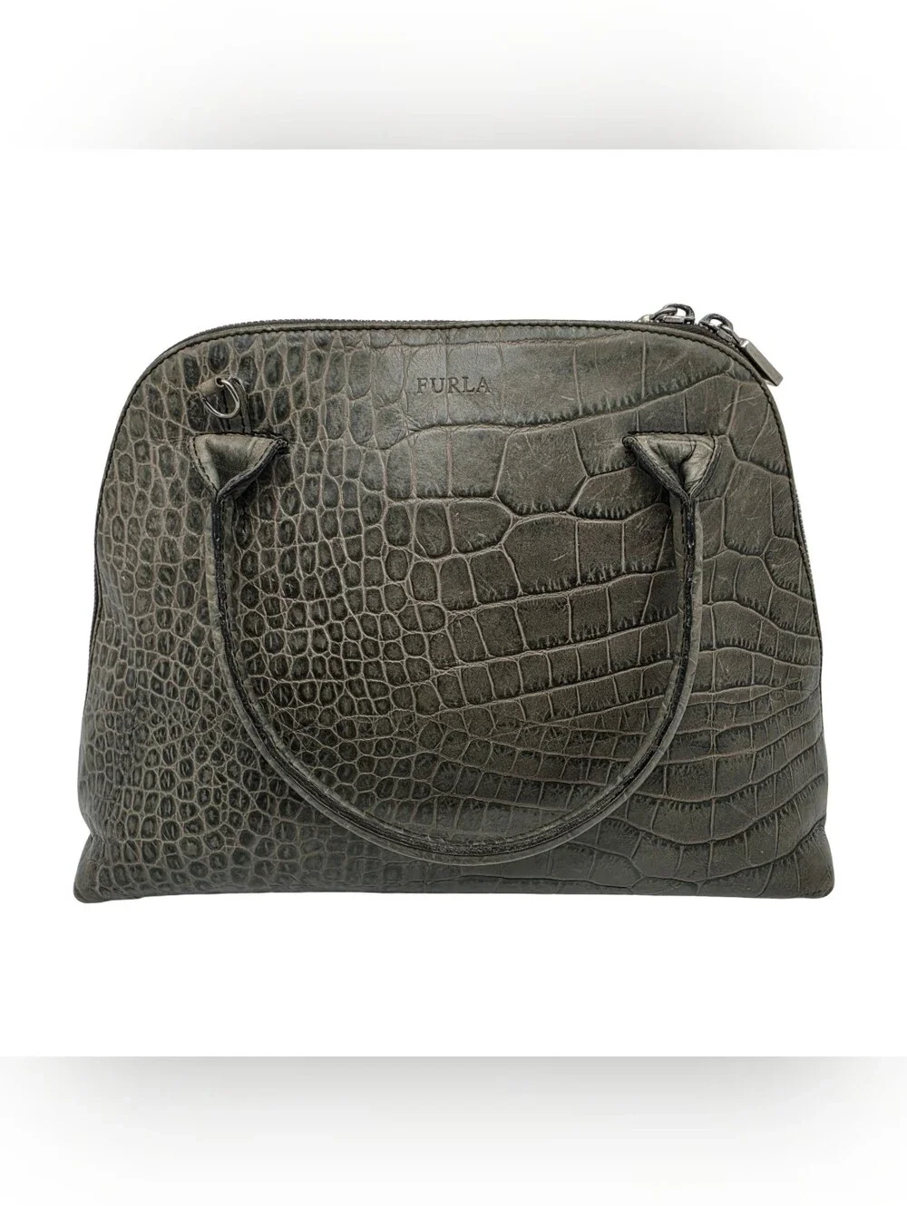 Furla vintage crocodile