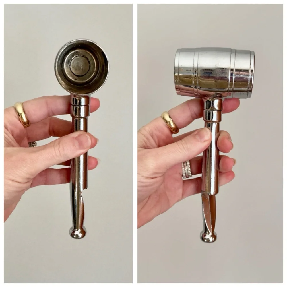 VTG Mr. Bartender Jigger & Bottle Opener Corkscrew, Multi-Tool Ice Gavel Hammer