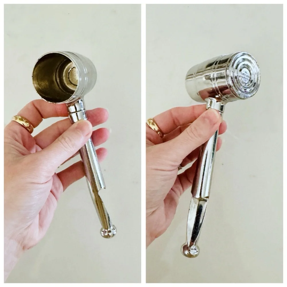 VTG Mr. Bartender Jigger & Bottle Opener Corkscrew, Multi-Tool Ice Gavel Hammer