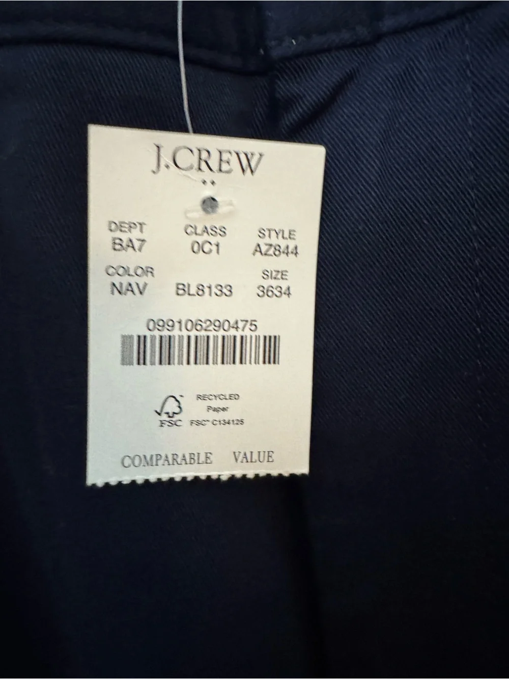 J. Crew description brand