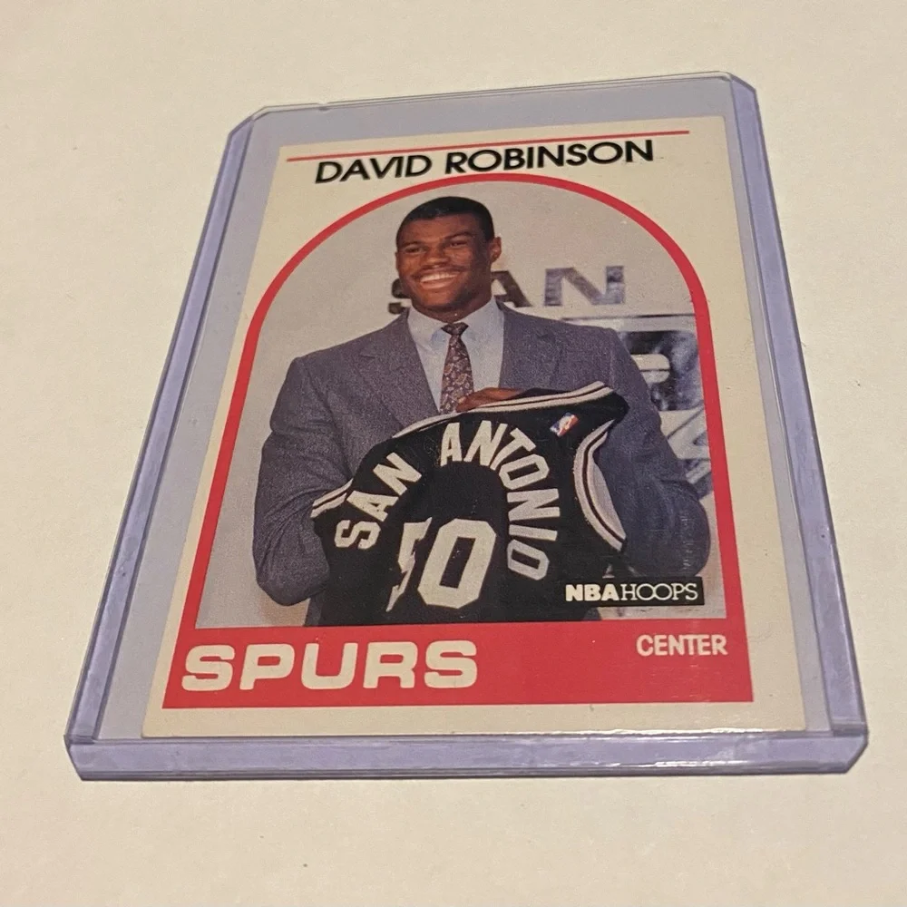 David Robinson RC Rookie 1989 NBA Hoops Basketball Card # 138 Vintage