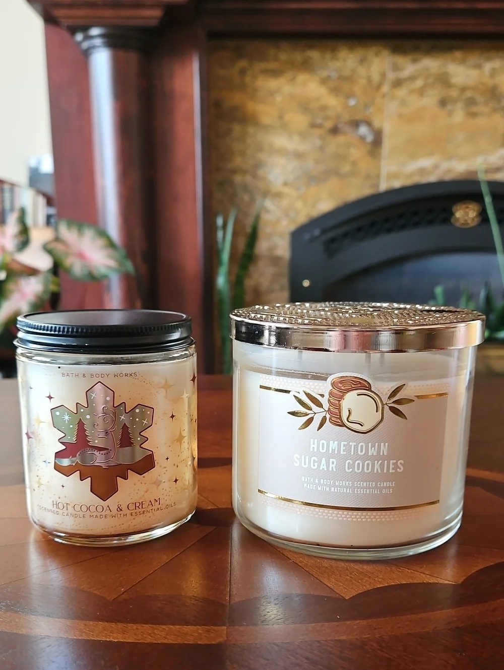 BBW Winter Candle Duo Discontinued Hometown Sugar Cookies & Limited Ed. Hot Coco