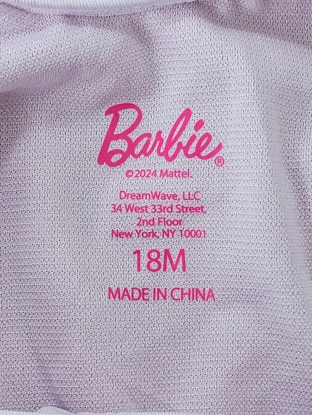 Barbie brand size