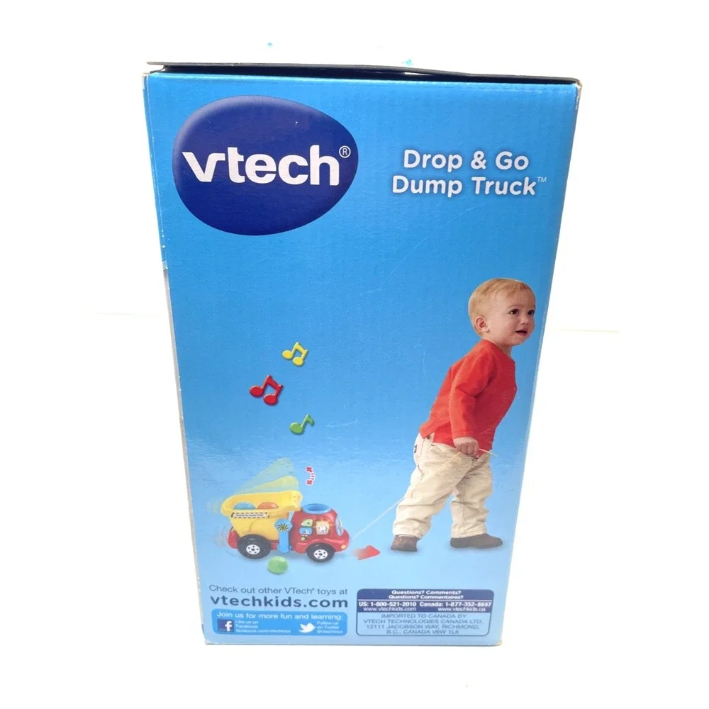Vtech, Drop and Go Dump Truck, Toddler Toy, Construction Toy