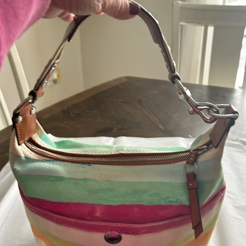 Coach canvas hobo