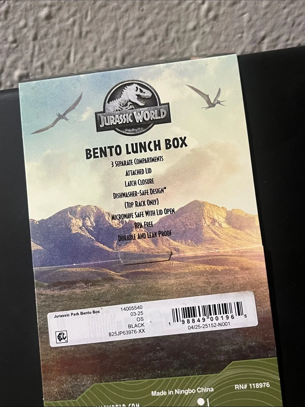 Jurassic World themed bento