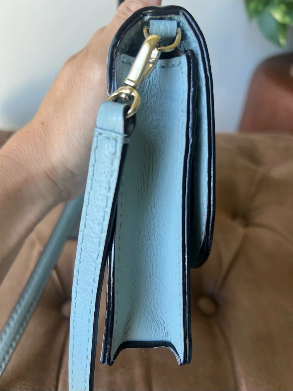 kate spade compact pebbled