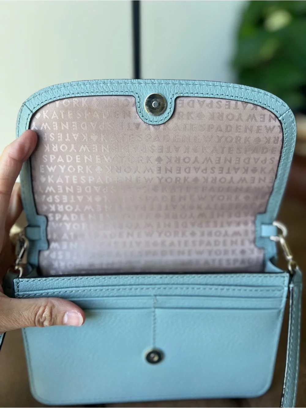 kate spade compact pebbled