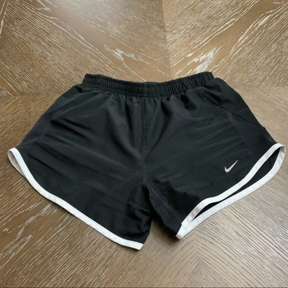 Nike black with white trim athletic shorts Size M