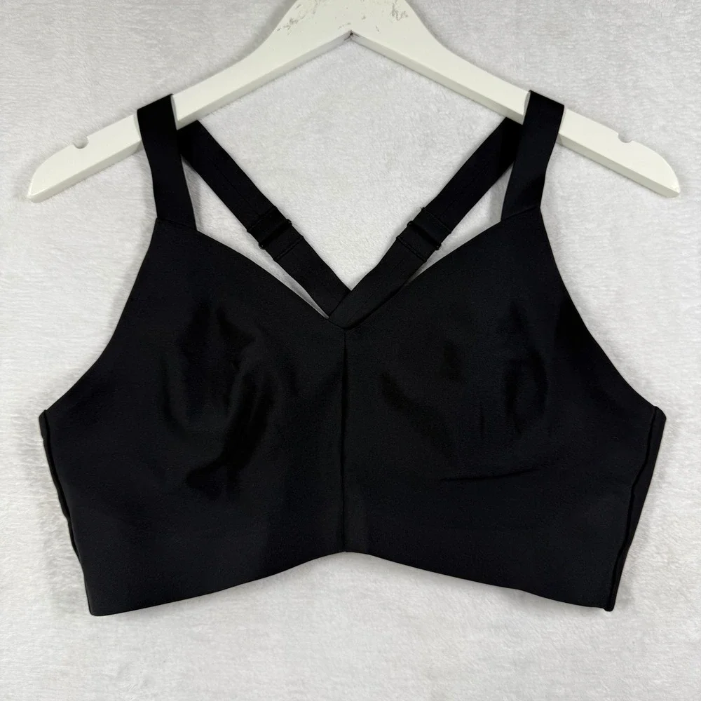 Alo‎ Yoga Women Black Fast Bra Adjustable Criss Cross Straps Activewear W7162R M