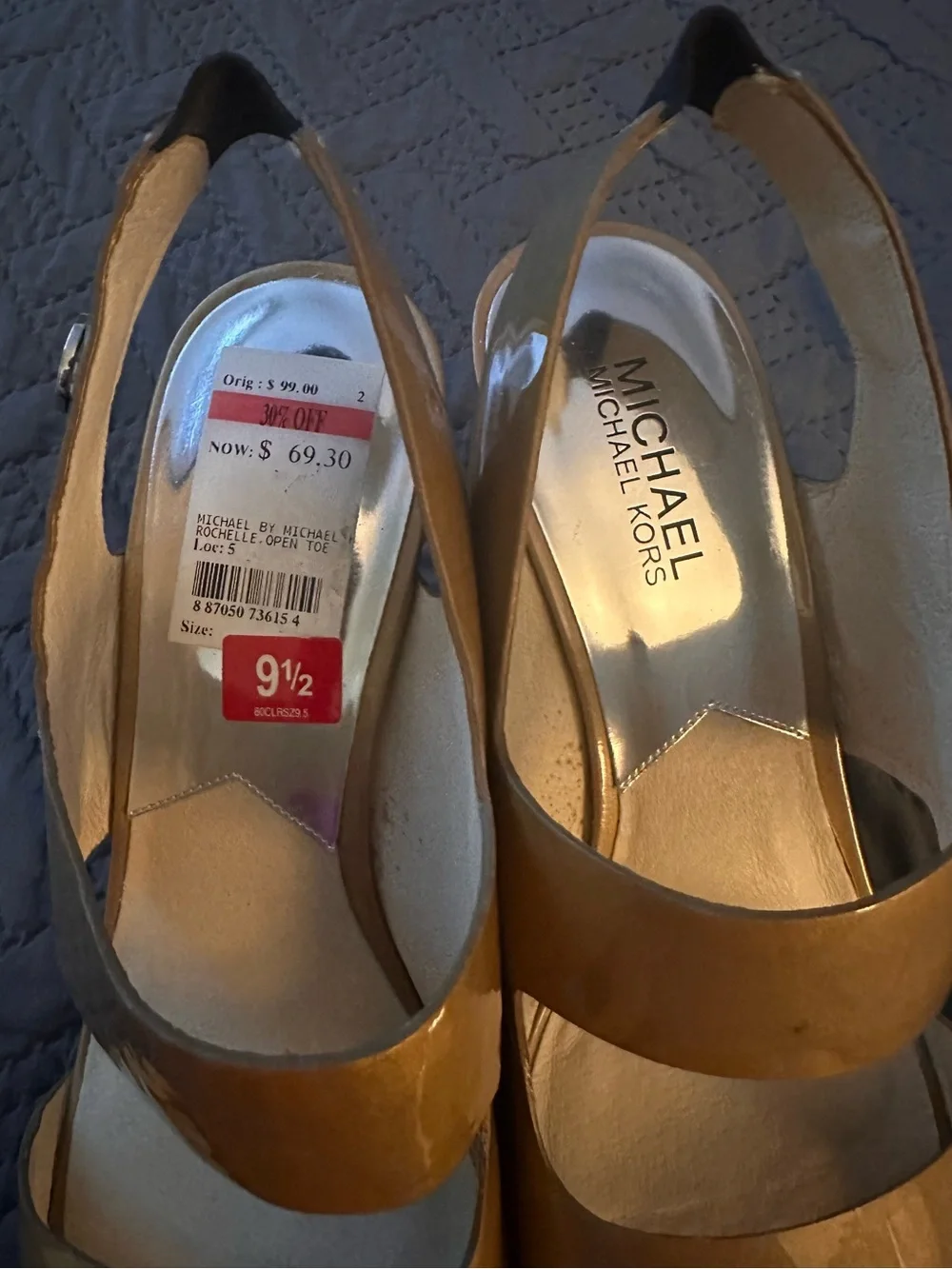 Michael Kors shiny metallic