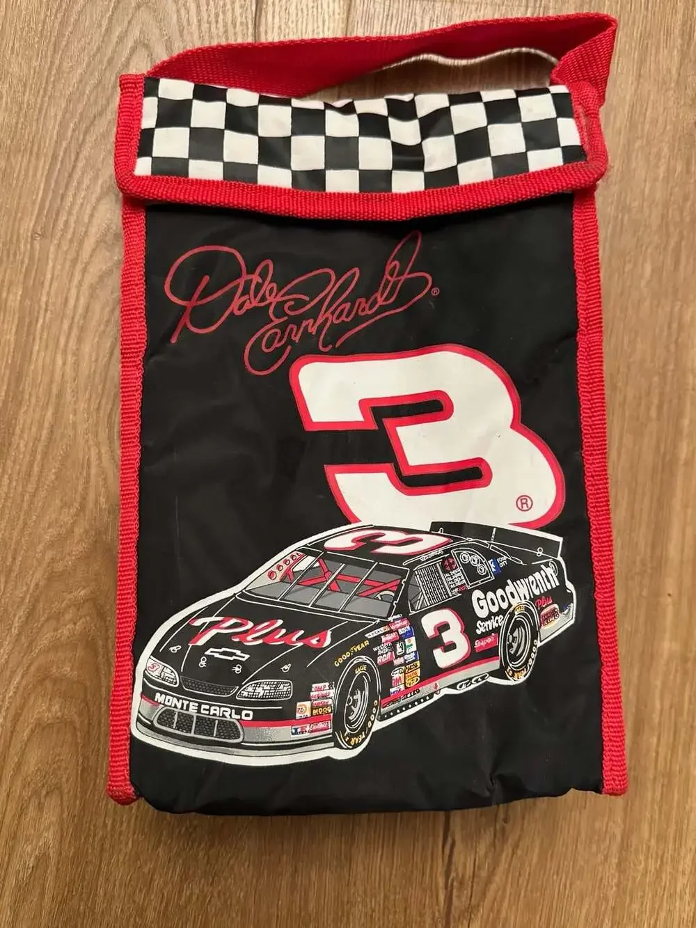 Vintage Dale Earnhardt Sr. #3 GM Goodwrench Service Plus Insulated Lunch Bag Coo