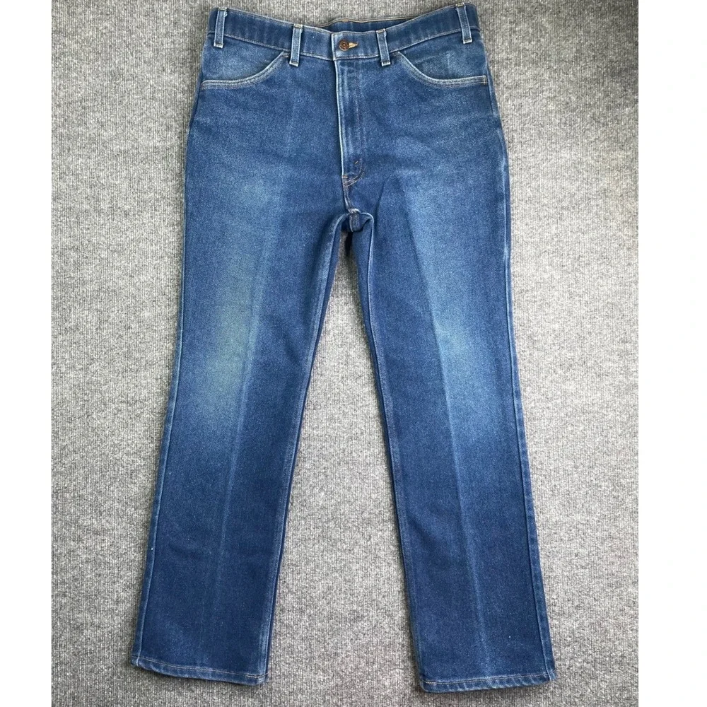 Levi's With A‎ Skosh More Room Jeans Mens 36x31 Blue Vintage Orange Tab Denim