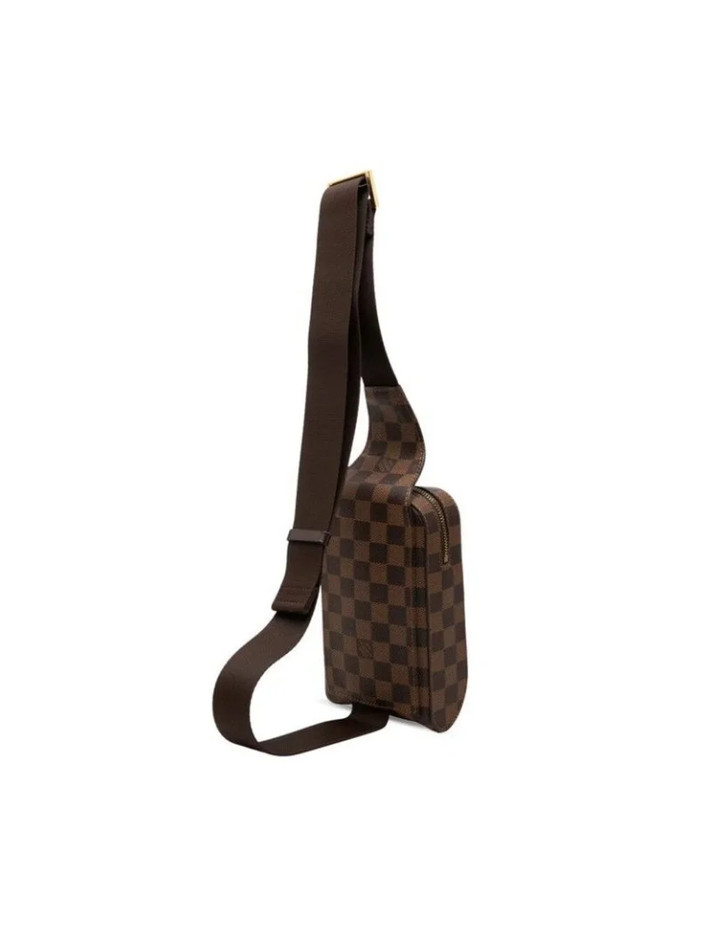Louis Vuitton Damier Geronimos Shoulder Bag Brown