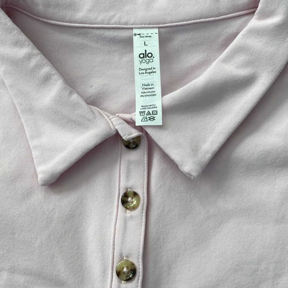 ALO Choice Crop Polo Shirt