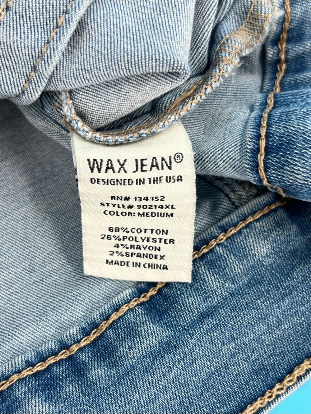 Wax Jean layered look