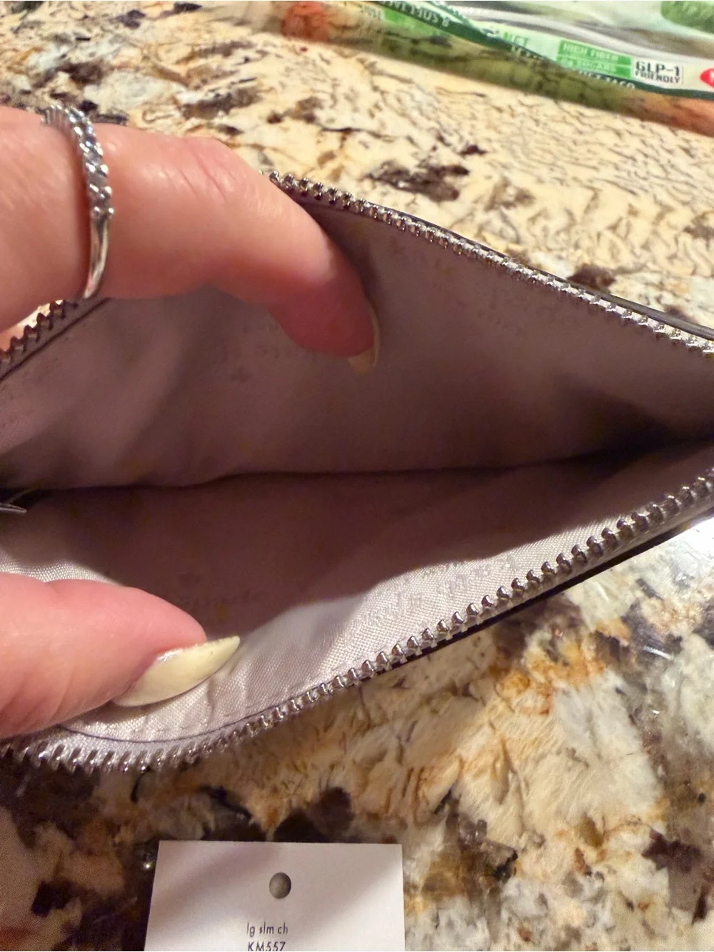 kate spade iridescent metallic