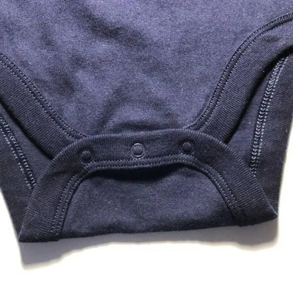 Baby Gap short Sleeve Blue Graphic Snap Closure One Piece Size  6-12 M