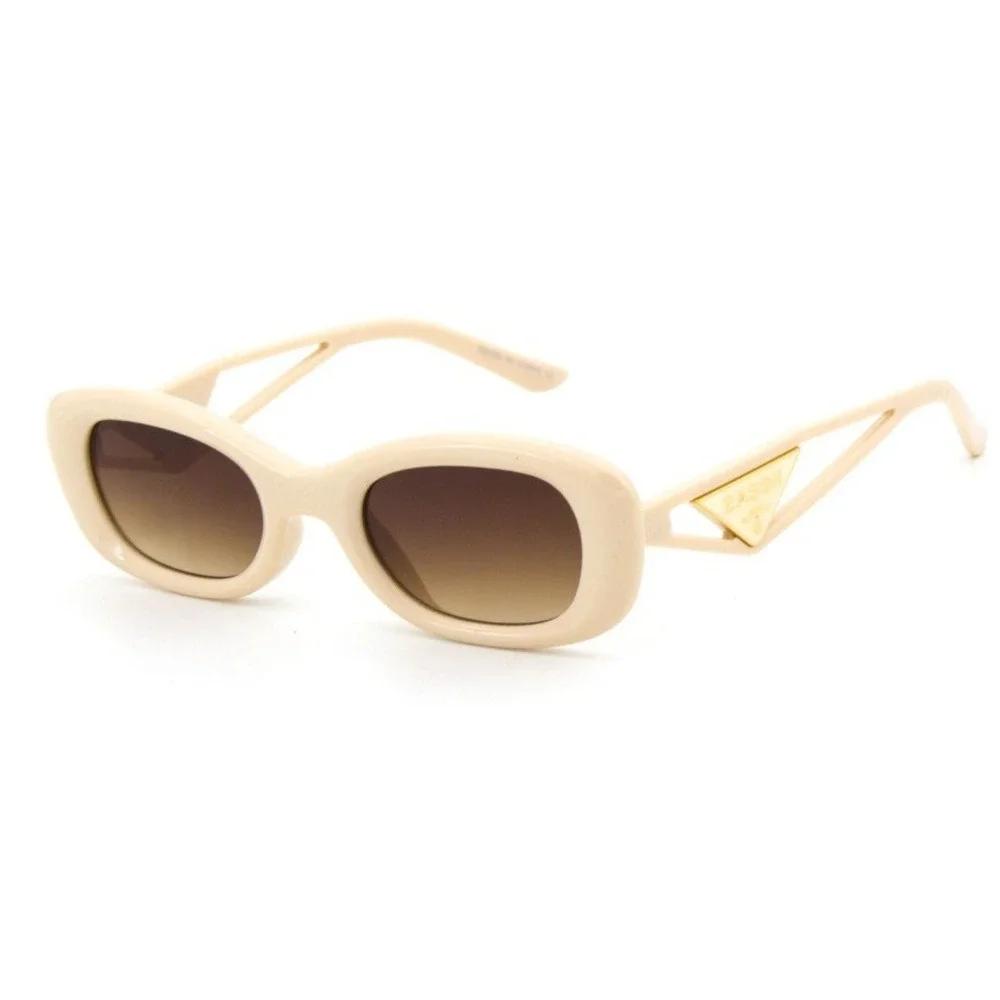 Sunglasses Designer Fashion Frames Beige Brown Lens Party Festival Shades Lentes