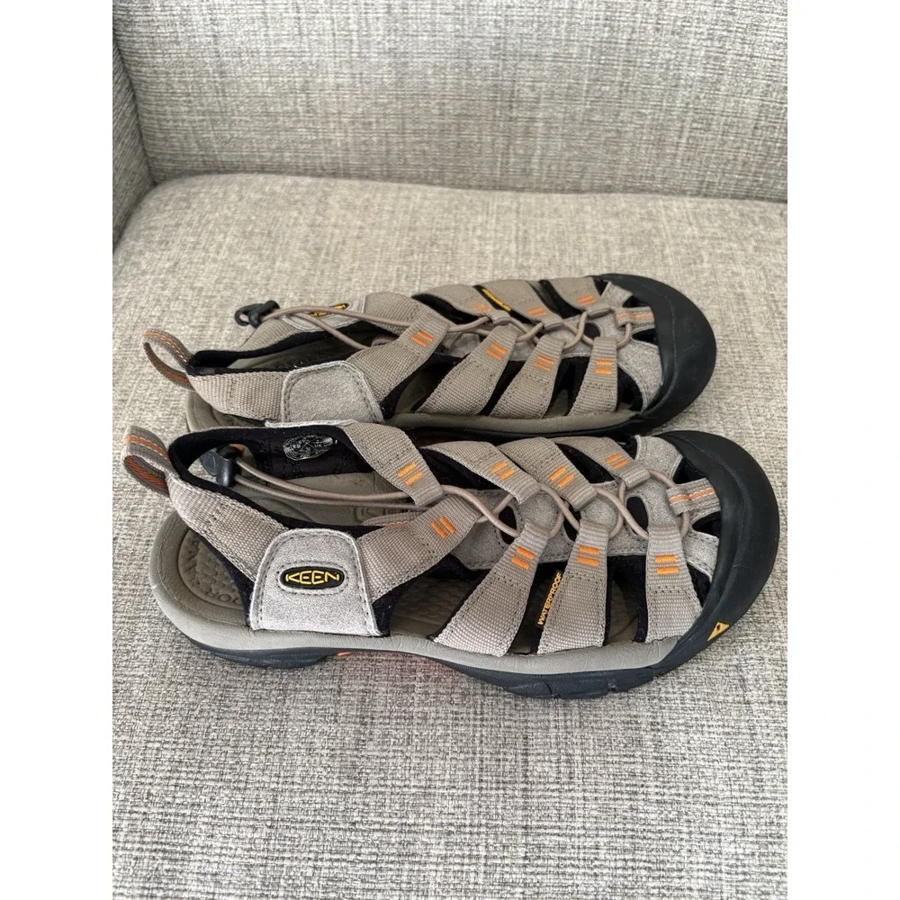Keen Men's Newport H2 Hiking Sandals Khaki/Orange Sz 8‎