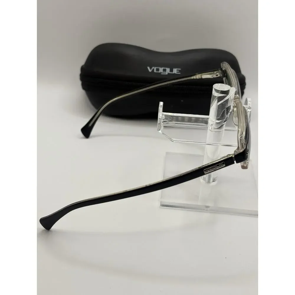 Vogue VO327 49-16 Black Silver Sunglasses w/ Case