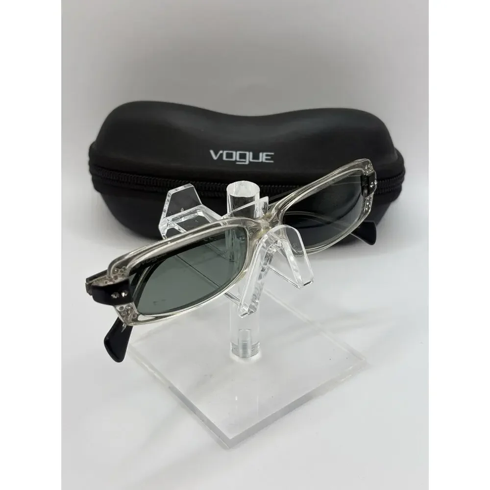 Vogue VO327 49-16 Black Silver Sunglasses w/ Case