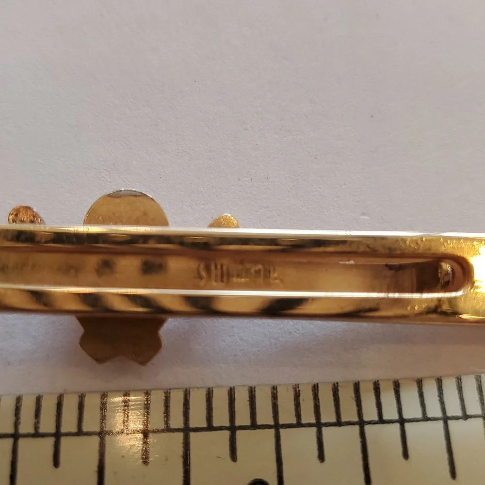 SWANK goldtone tiebar