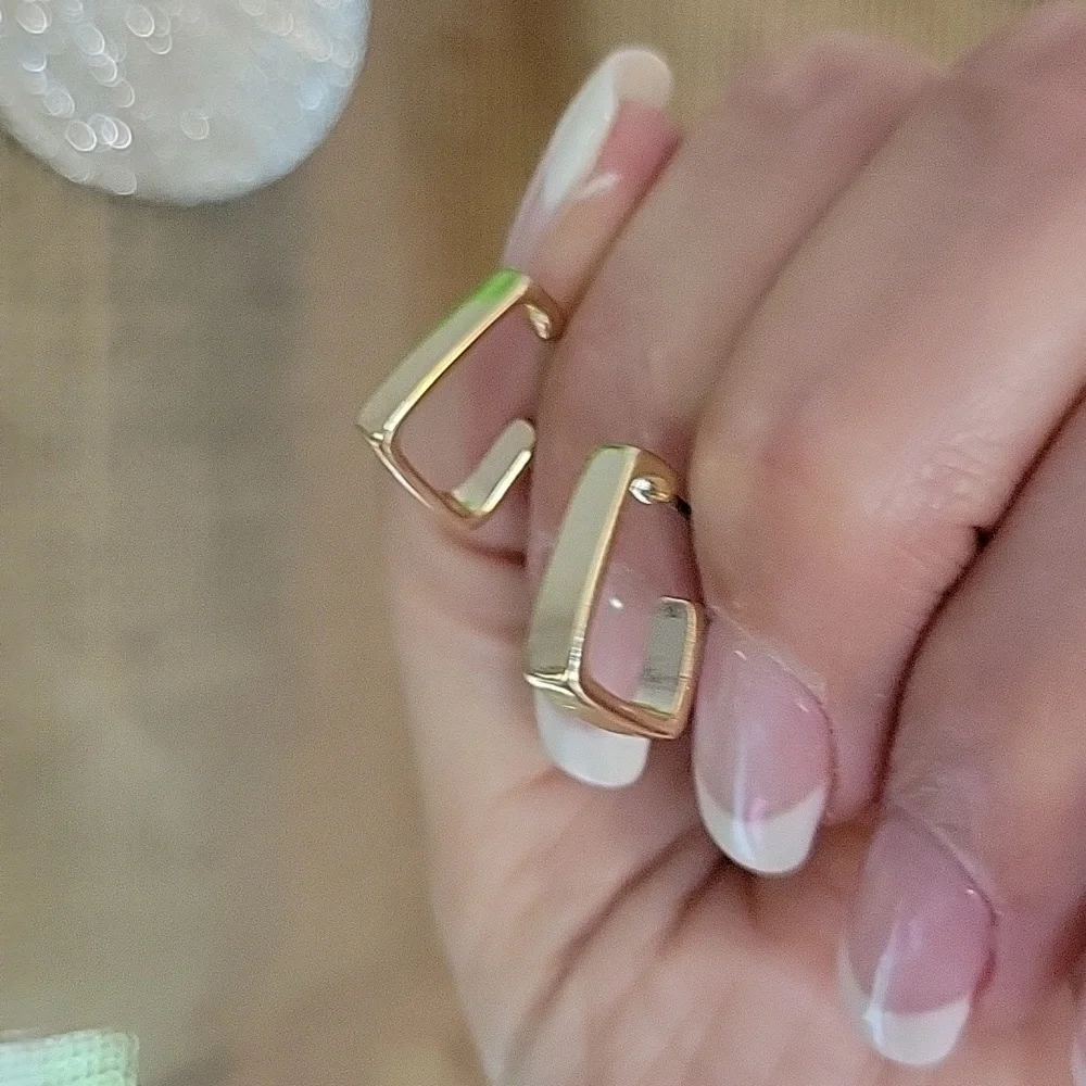 J. Crew polished goldtone