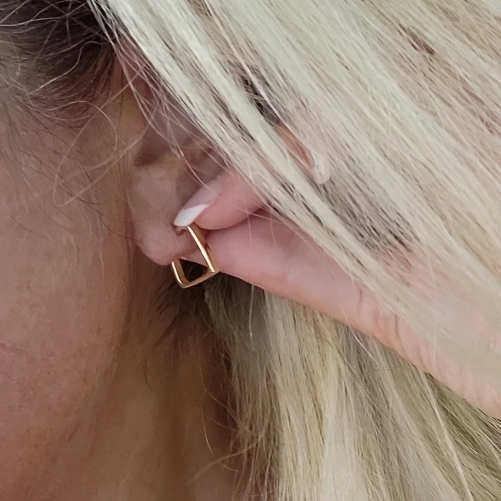 J. Crew polished goldtone