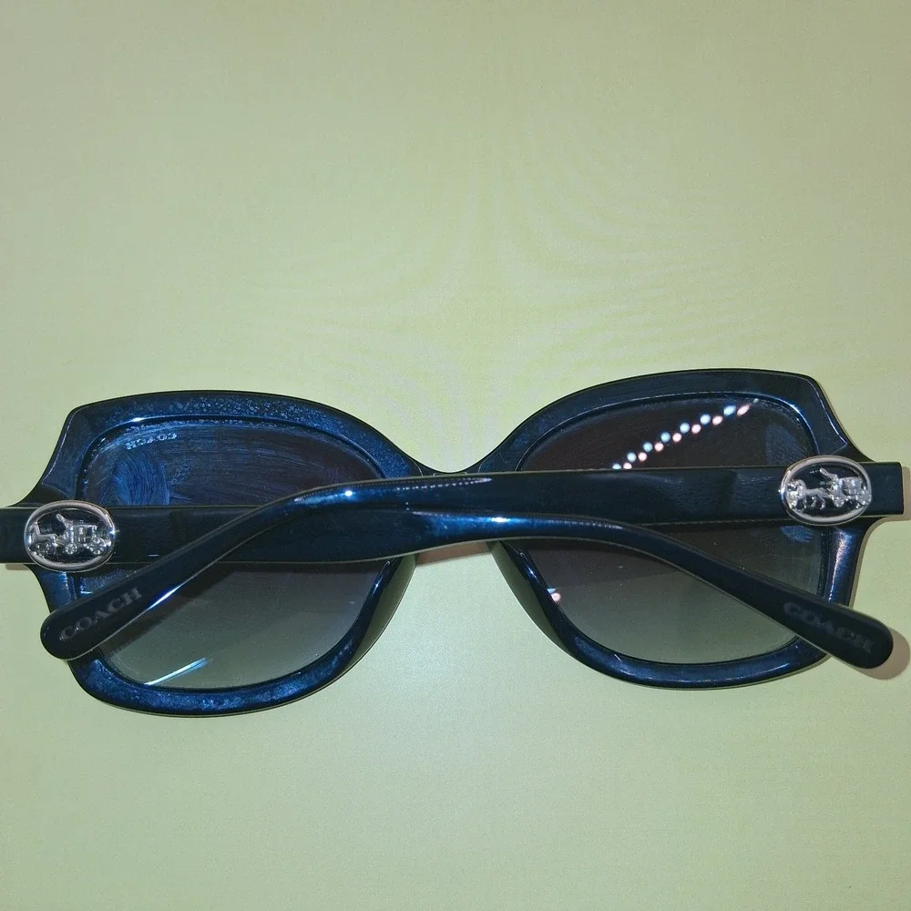 COACH SUNGLASSES HC2295 BLACK W/GOLD 56-21-140