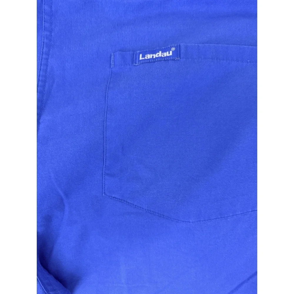 Landau Scrub Pants M Royal Blue Drawstring Workwear Pants Medium