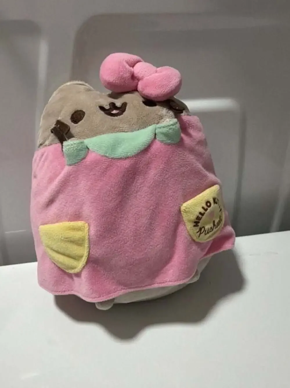 Gund Hello Kitty x Pusheen Collaboration Plush Toy in Pink Costume