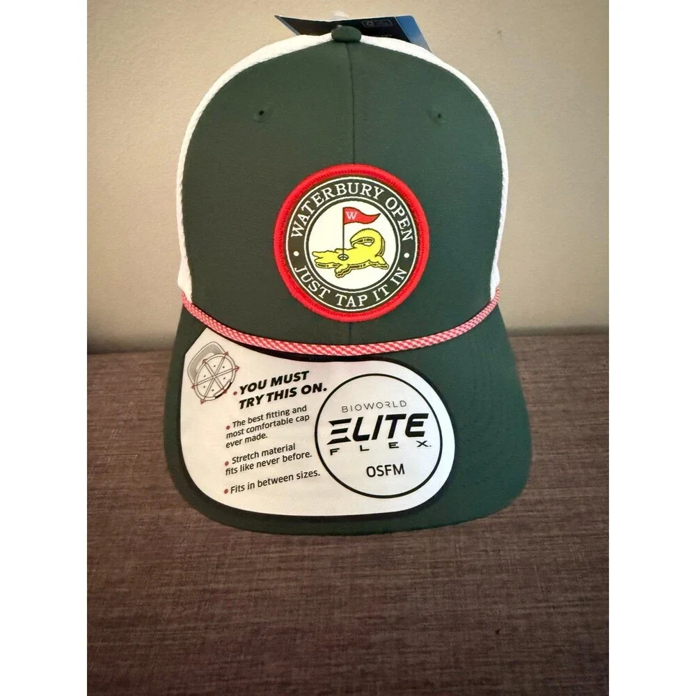 NWT Bioworld Happy Gilmore Waterbury Open EliteFlex Hat *One size fits most*