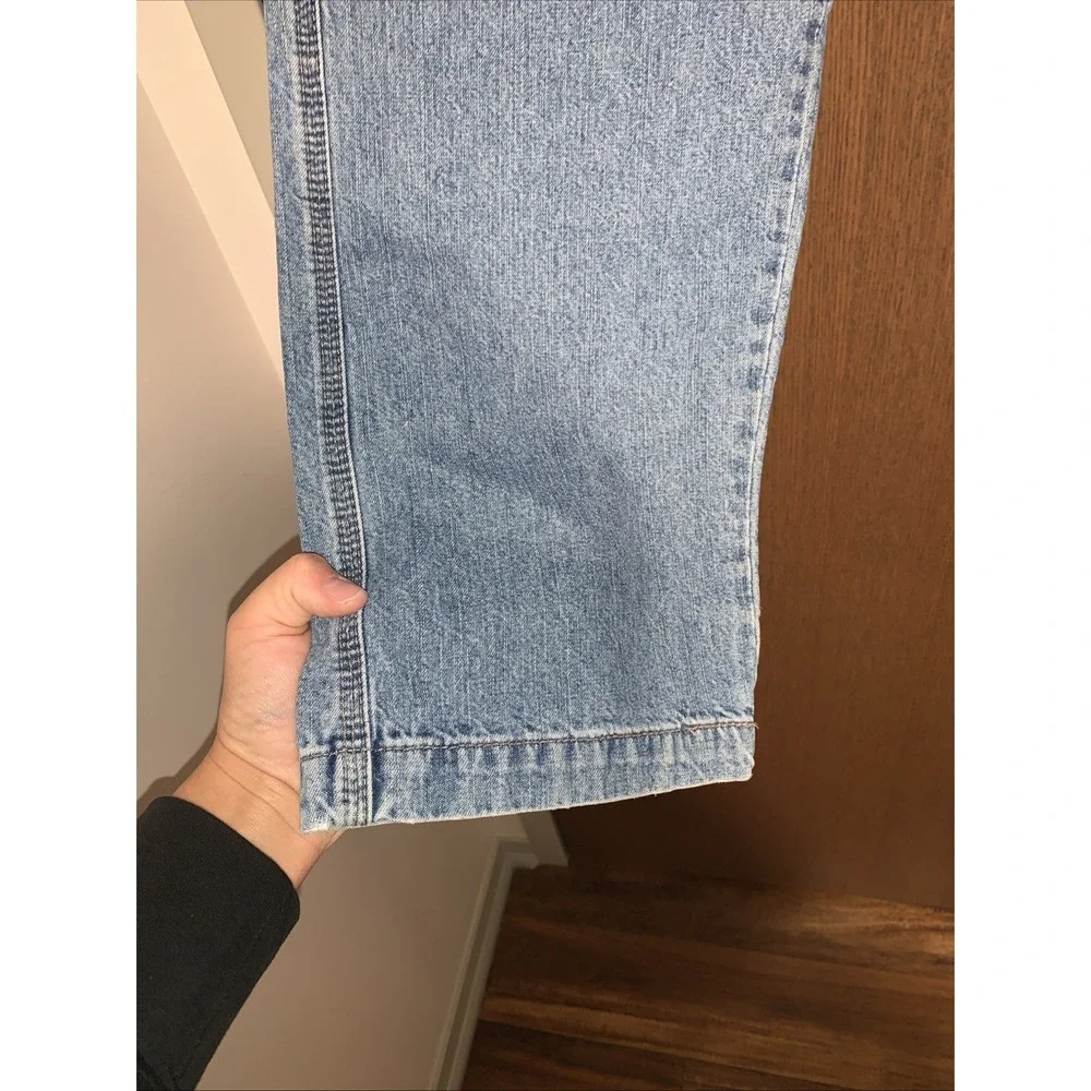 Vintage Men's Y2k Levi's Carpenter Denim Cargo Jeans Relaxed Light Wash 32x34