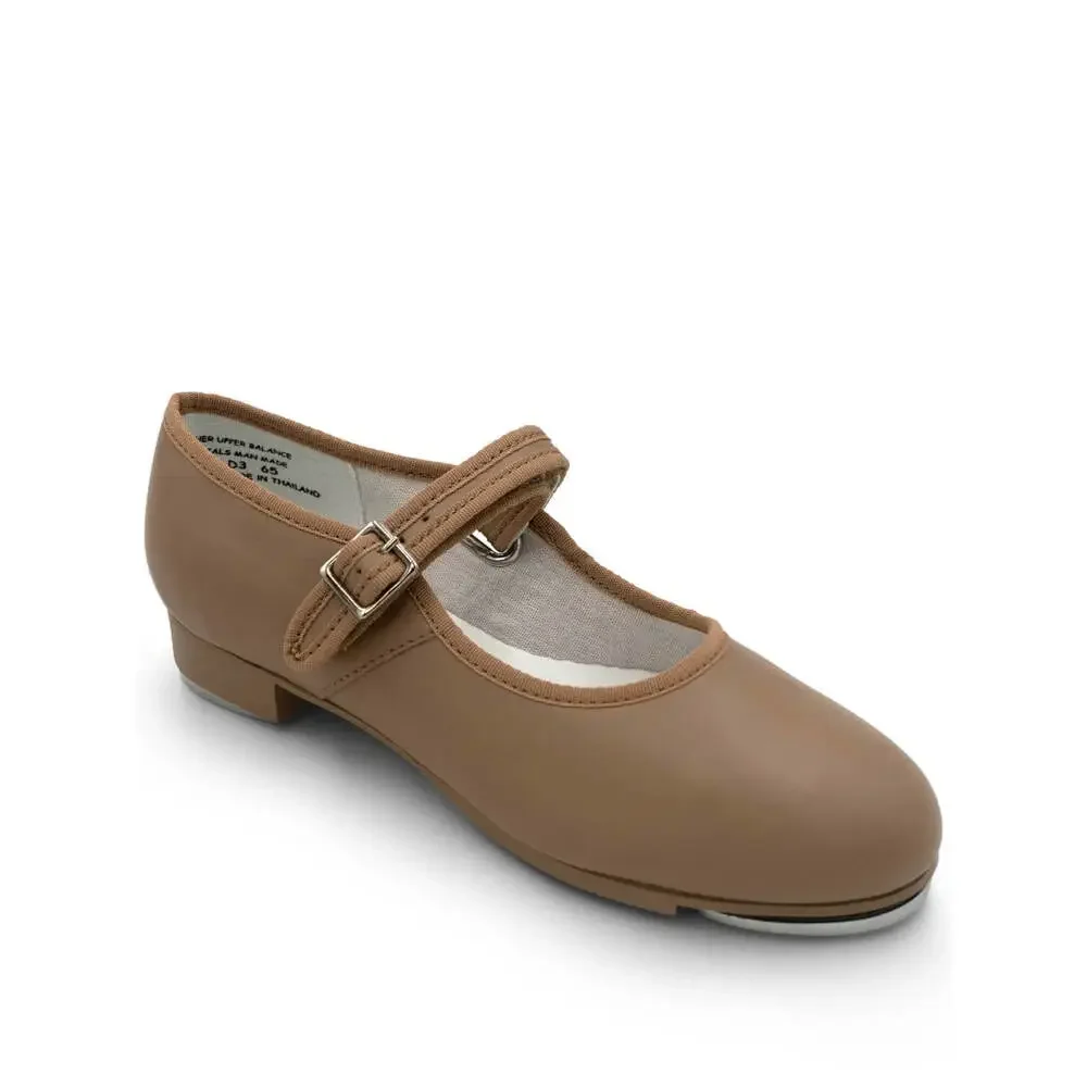 New Open Box Tap Shoes Capezio 3800 2.5M Child Tan Mary Jane Leather Easy Strap