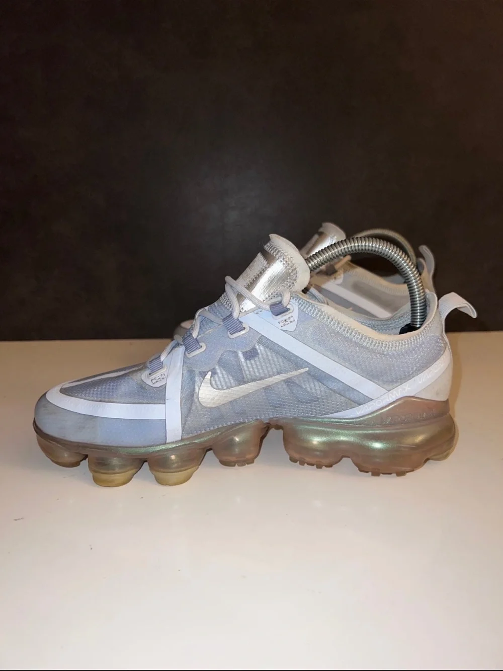Nike Air VaporMax Indigo Fog Pure Platinum Blue AJ2617-001 Wmns 8.5 / 7Y shoes