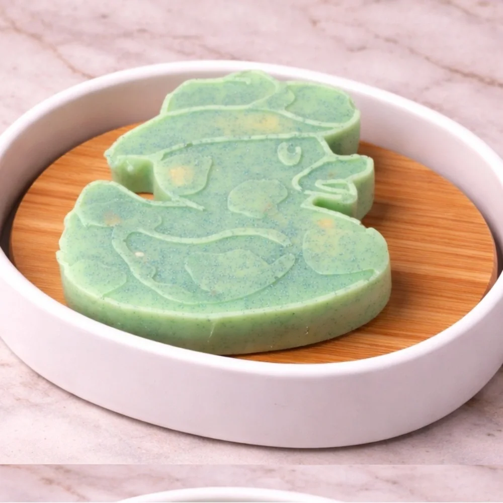 Watermelon soap duck 3x3in 8oz handmade shea butter based