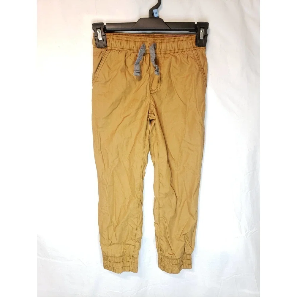 Carter's kids 5/5A drawstring waistband brown pants. Euc.