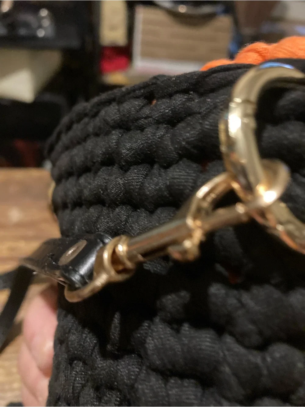 Handmade crocheted crossbody