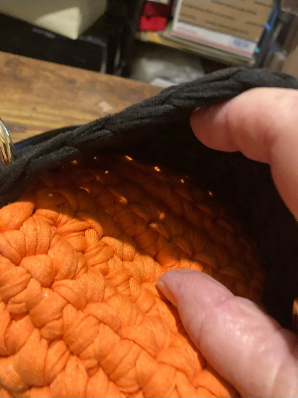 Handmade crocheted crossbody